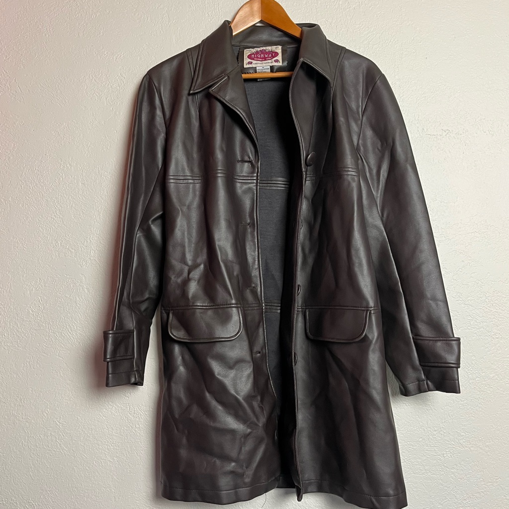 Dark Brown Leather Coat Dark Brown Leather Coat